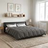 vidaXL Duvet d'&eacute;t&eacute; simple Matelass&eacute; Gris clair 220 x 260 cm Microfibre