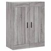 vidaXL Buffet haut Sonoma gris 69,5x34x180 cm Bois d'ingénierie
