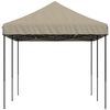 vidaXL Tente de réception pliable escamotable taupe 580x292x315 cm