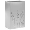 vidaXL Cache-pot de jardin Argent&eacute; 50 x 30 x 75 cm Acier galvanis&eacute;