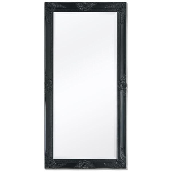 vidaXL Miroir mural style baroque 120x60 cm noir