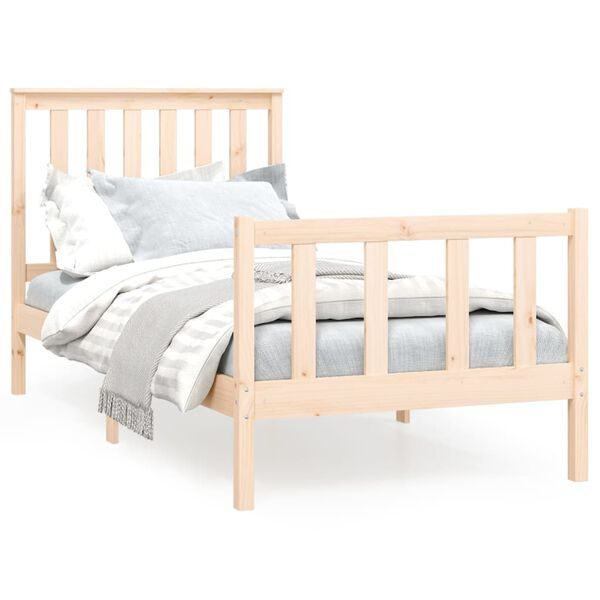 vidaXL Cadre de lit sans matelas 90x200 cm bois de pin massif
