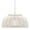 vidaXL Lampe suspendue Bambou 37x15,5 cm 40 W Demi-cercle E27