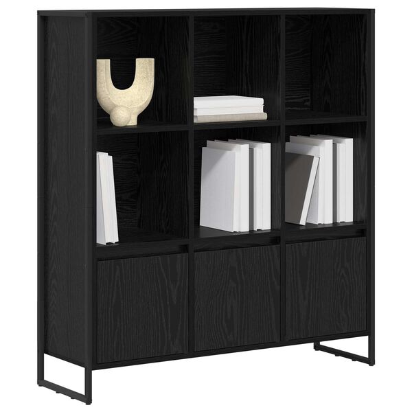 vidaXL Biblioth&egrave;que 2 pcs Ch&ecirc;ne noir 99,5 x 30 x 108 cm