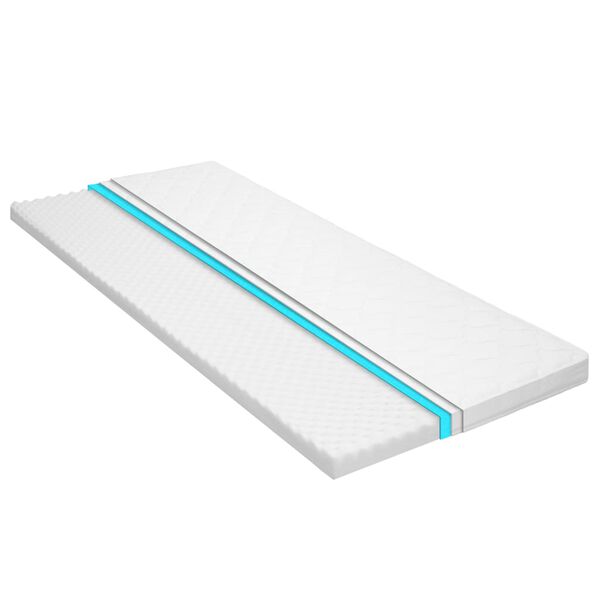 vidaXL Sur-matelas 90 x 200 cm Mousse froide Profil d'&oelig;uf 6 cm