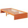 vidaXL Lit de jour sans matelas cire marron 90x200 cm bois pin massif