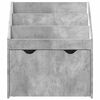 vidaXL Biblioth&egrave;que pour enfants Gris b&eacute;ton 60 x 29,5 x 69 cm