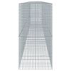 vidaXL Panier gabion avec couvercle 1150x100x200 cm fer galvanisé