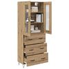 vidaXL Haut Armoire avec tiroir Ch&ecirc;ne artisanal 69,5 x 34 x 90 cm