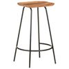 vidaXL Tabourets de bar lot de 4 bois d'acacia solide