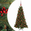 vidaXL Sapin de No&euml;l artificiel avec boules 120 cm 150 LED Blanc chaud