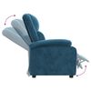 vidaXL Fauteuil inclinable bleu velours