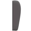 vidaXL Oreille de t&ecirc;te de lit Gris Fonc&eacute; 80 x 23 x 6 cm PVC