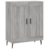 vidaXL Buffet haut Sonoma gris 69,5x34x180 cm Bois d'ingénierie