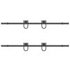 vidaXL Kit de quincaillerie de porte coulissante 183 cm Acier Noir