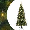 vidaXL Sapin de No&euml;l artificiel avec 300 LED Vert 180 cm PE et PVC