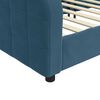 vidaXL Lit de repos sans matelas bleu 100x200 cm velours
