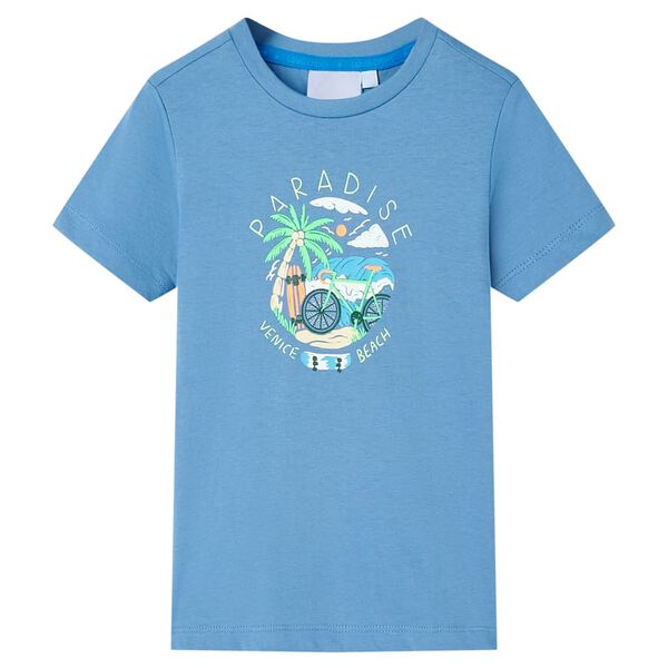 T-shirt pour enfants bleu moyen 128