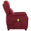 vidaXL Fauteuil de massage Rouge bordeaux Tissu