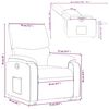 vidaXL Fauteuil inclinable Cappuccino Similicuir