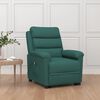 vidaXL Fauteuil Vert fonc&eacute; Tissu