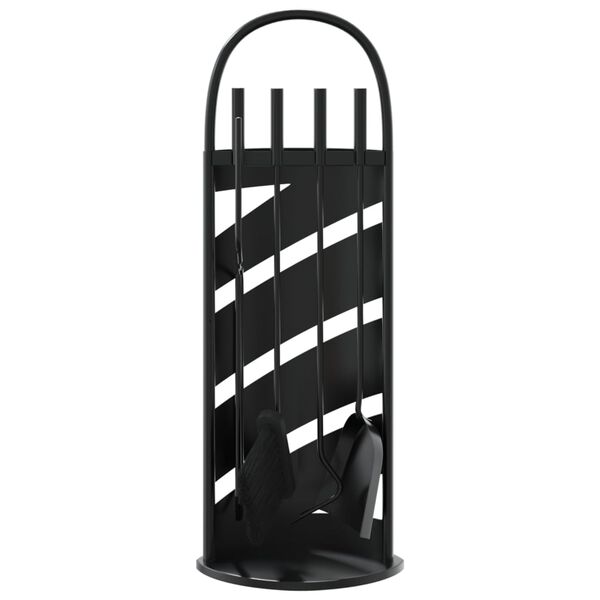 vidaXL Ensemble d'ustensiles de cheminée 5 pièces 23 x 15 x 66 cm Acier