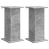 vidaXL Support de Plante 2 pcs Gris b&eacute;ton 30,5 x 30 x 60,5 cm