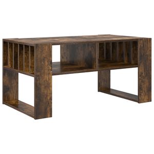 vidaXL Table basse Ch&ecirc;ne fum&eacute; 92 x 49,5 x 45 cm Bois d'ing&eacute;nierie