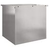 vidaXL Bo&icirc;te de Rangement Ext&eacute;rieure Argent 55 x 50,5 x 50 cm Acier