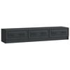 vidaXL Meuble TV avec tiroir Noir 147 x 34,5 x 27 cm Bois d'ing&eacute;nierie