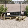 vidaXL Salon de jardin 5 pcs bois de pin impr&eacute;gn&eacute;