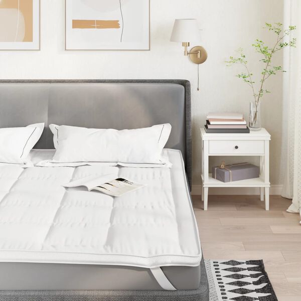 vidaXL Protège-matelas blanc 180x200 cm