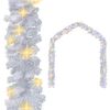 vidaXL Guirlande de No&euml;l avec lumi&egrave;res LED 10 m Blanc