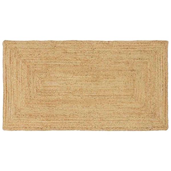 vidaXL Tapis de zone Beige 80 x 150 cm Jute