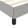 vidaXL Cadre de lit sans matelas gris clair 160x200 cm tissu