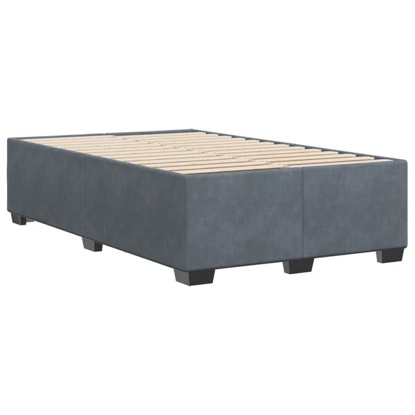 vidaXL Cadre de lit sans matelas gris fonc&eacute; 120x200 cm velours