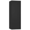 vidaXL Ensemble de meubles TV 4 pcs Noir Bois d'ing&eacute;nierie
