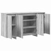 vidaXL Buffet Gris Sonoma 135 x 41 x 75 cm Bois d'ing&eacute;nierie