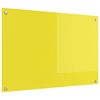 vidaXL Cr&eacute;dence de cuisine Jaune 90 x 60 cm verre tremp&eacute;