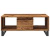 vidaXL Table basse vieux bois 90x50x36,5 cm bois d'ing&eacute;nierie