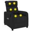 vidaXL Fauteuil électrique de massage Noir Tissu