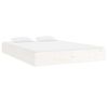 vidaXL Cadre de lit sans matelas blanc bois massif 150x200 cm