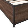 vidaXL Cadre de lit sans matelas ch&ecirc;ne marron 75x190 cm