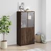 vidaXL Buffet haut avec portes ch&ecirc;ne marron bois d'ing&eacute;nierie