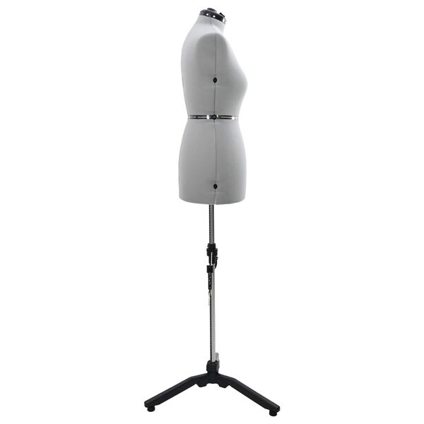 vidaXL Forme de Robe Ajustable F&eacute;minine Gris m Velours