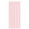 vidaXL Rideaux en voile avec boucles 2 pcs rose clair 140x260 cm