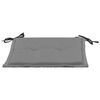 vidaXL Coussins de chaise de jardin lot de 2 Noir et gris 50x50x3 cm