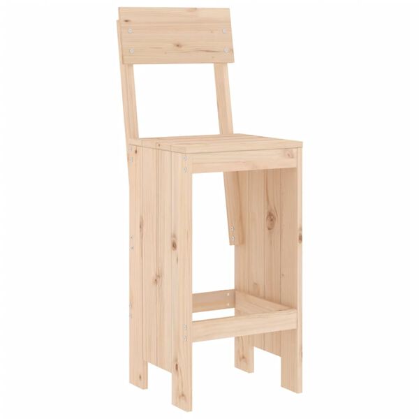 vidaXL Ensemble de bar de jardin 5 pcs bois de pin massif