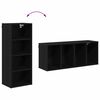 vidaXL Armoire suspendue avec stockage Ch&ecirc;ne noir 40 x 29,5 x 100 cm