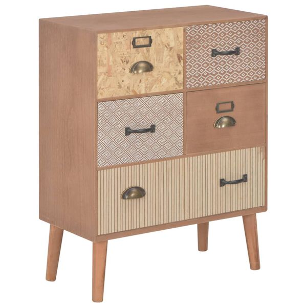 vidaXL Buffet avec 5 tiroirs Marron 60x30x78 cm MDF